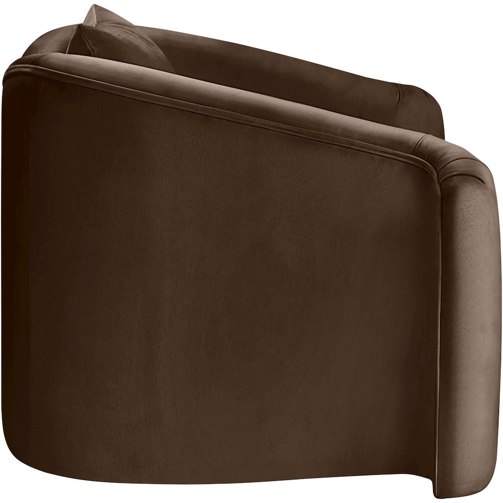 Destin Brown Velvet Chair