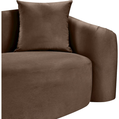 Destin Brown Velvet Chair
