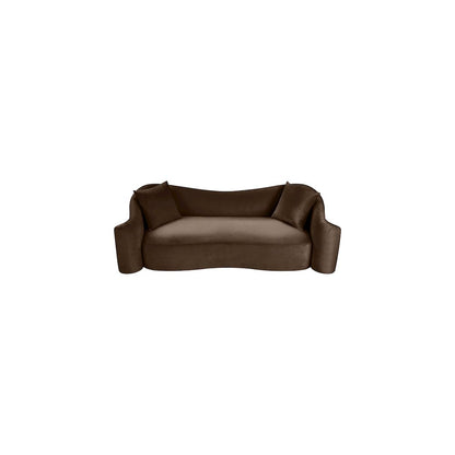 Destin Brown Velvet Sofa