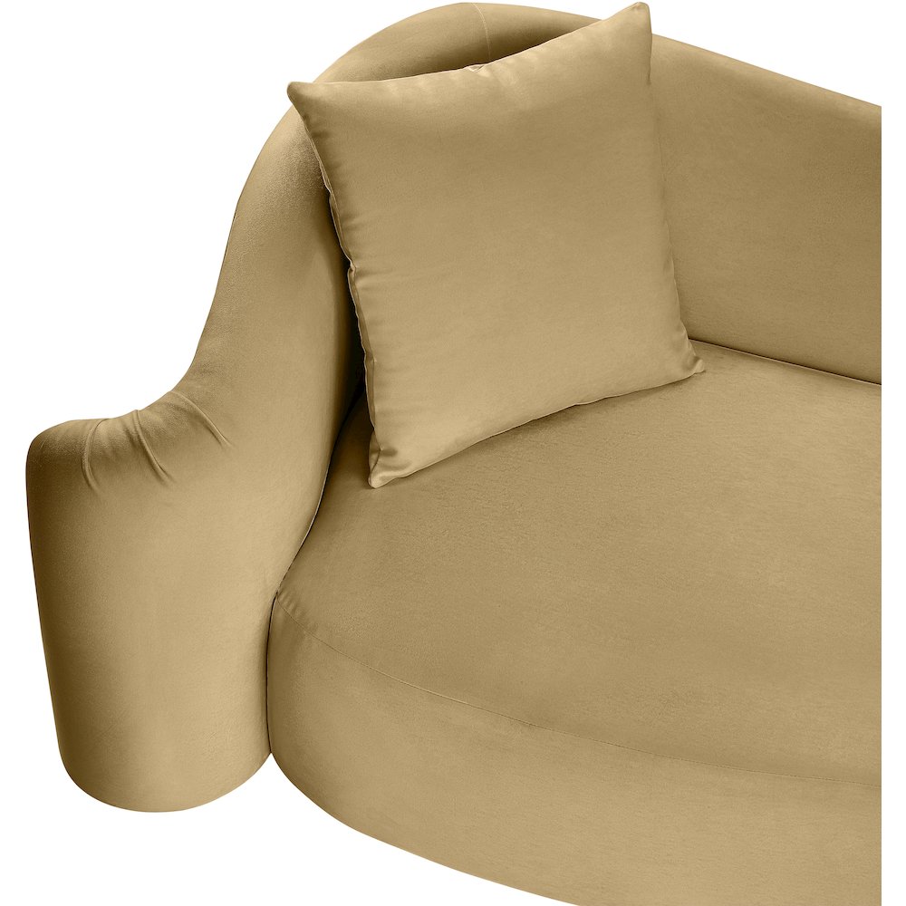 Destin Camel Velvet Chair