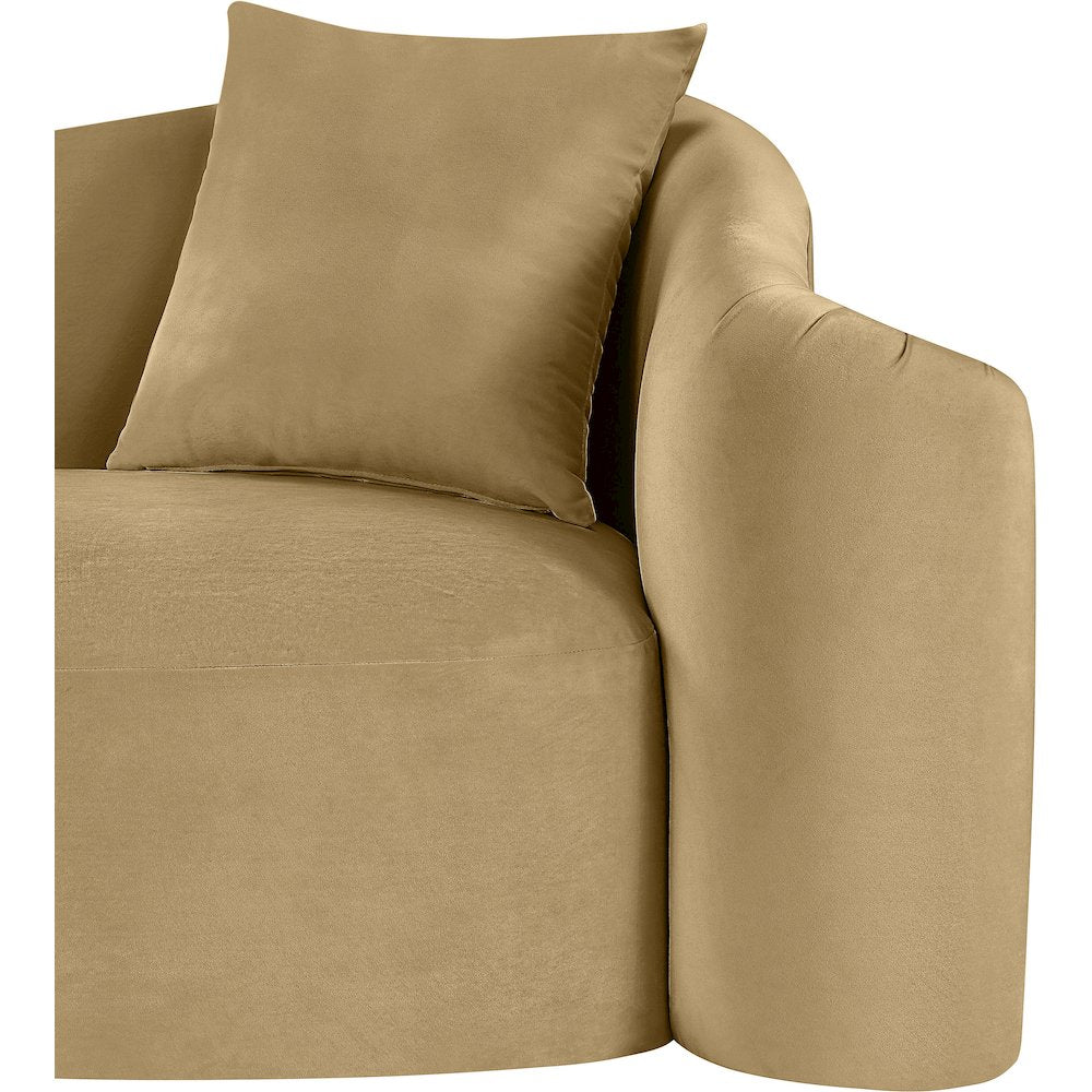 Destin Camel Velvet Chair