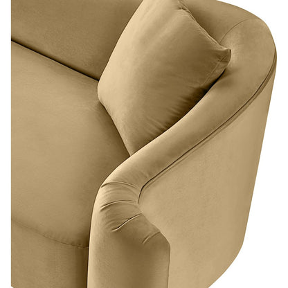 Destin Camel Velvet Chair