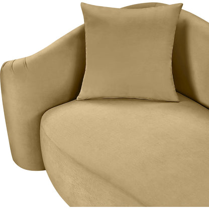 Destin Camel Velvet Chair