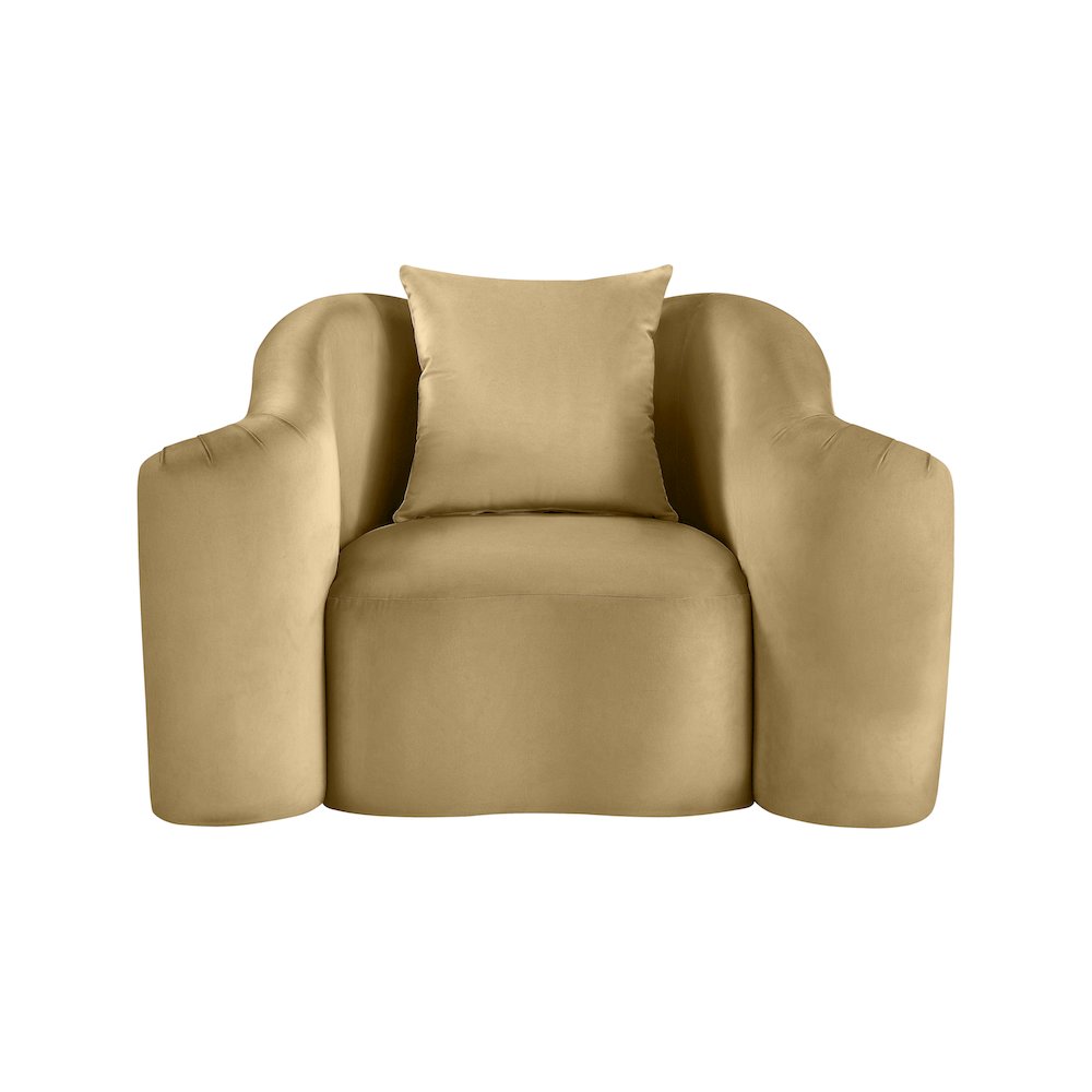 Destin Camel Velvet Chair