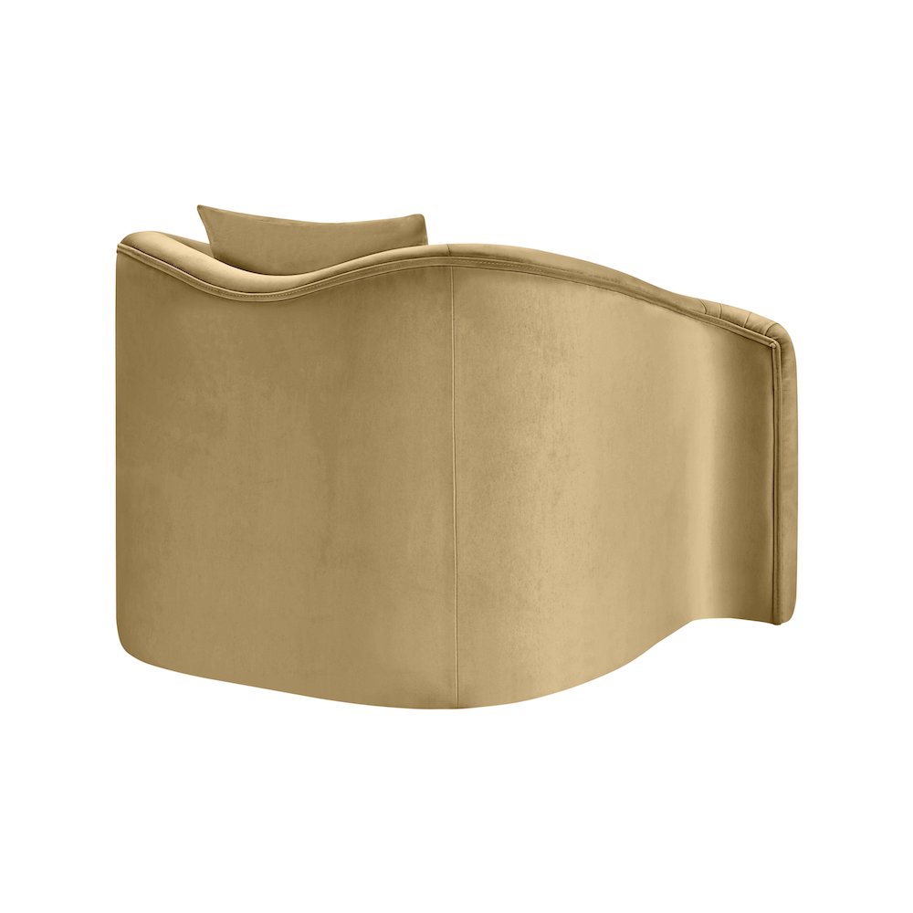 Destin Camel Velvet Chair