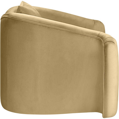 Destin Camel Velvet Chair