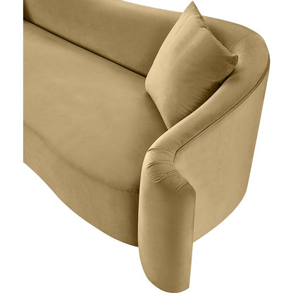 Destin Camel Velvet Sofa