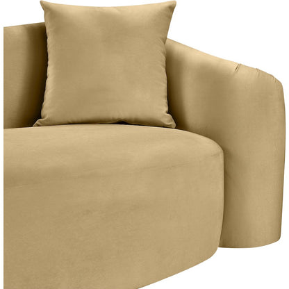 Destin Camel Velvet Sofa