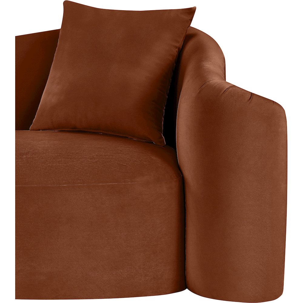 Destin Cognac Velvet Chair