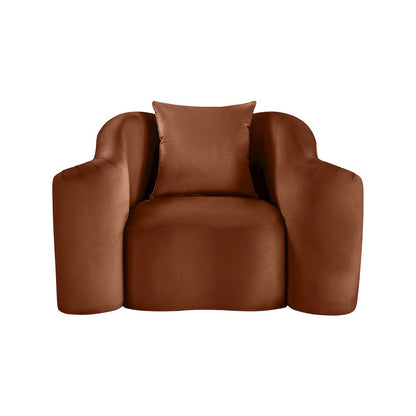 Destin Cognac Velvet Chair