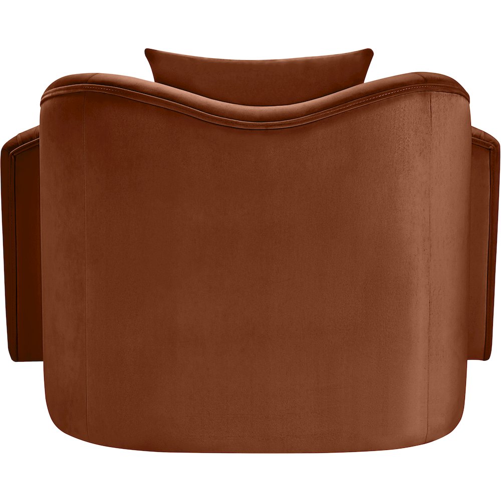 Destin Cognac Velvet Chair