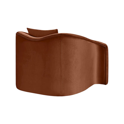 Destin Cognac Velvet Chair