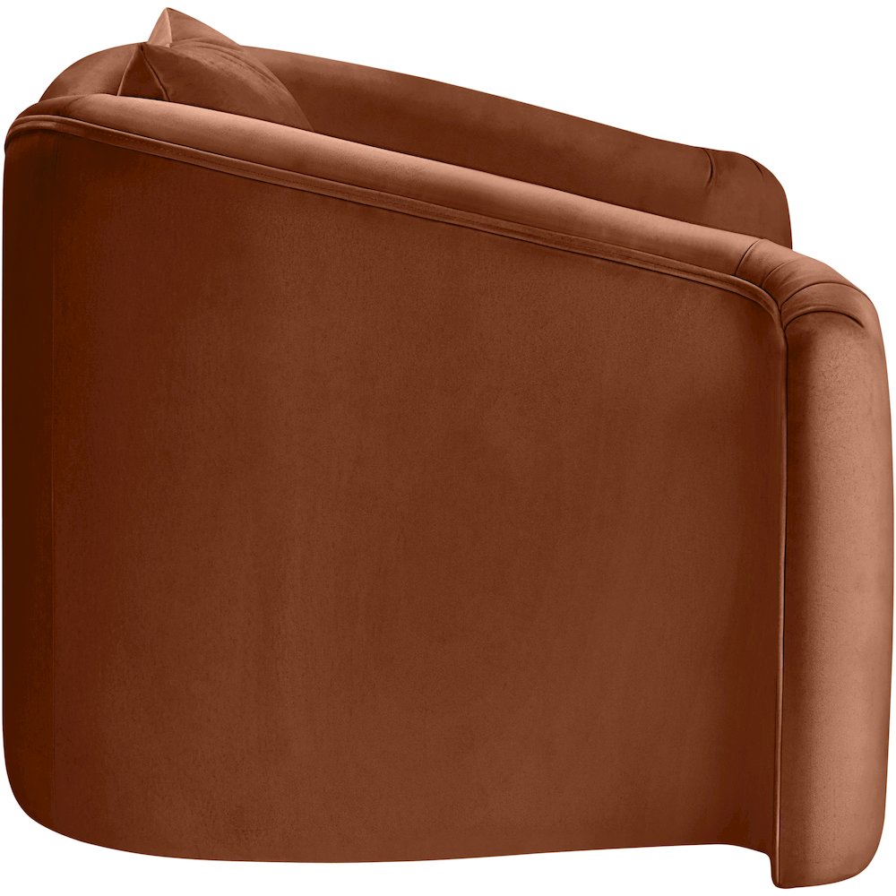 Destin Cognac Velvet Chair