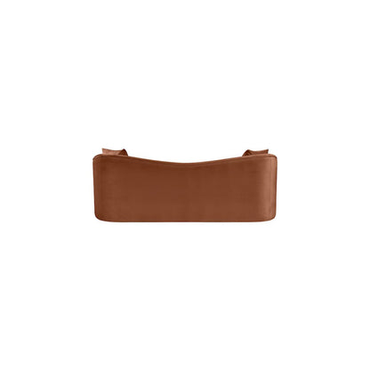 Destin Cognac Velvet Sofa
