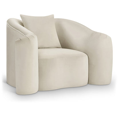 Destin Cream Velvet Chair
