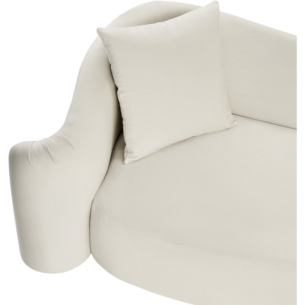 Destin Cream Velvet Chair