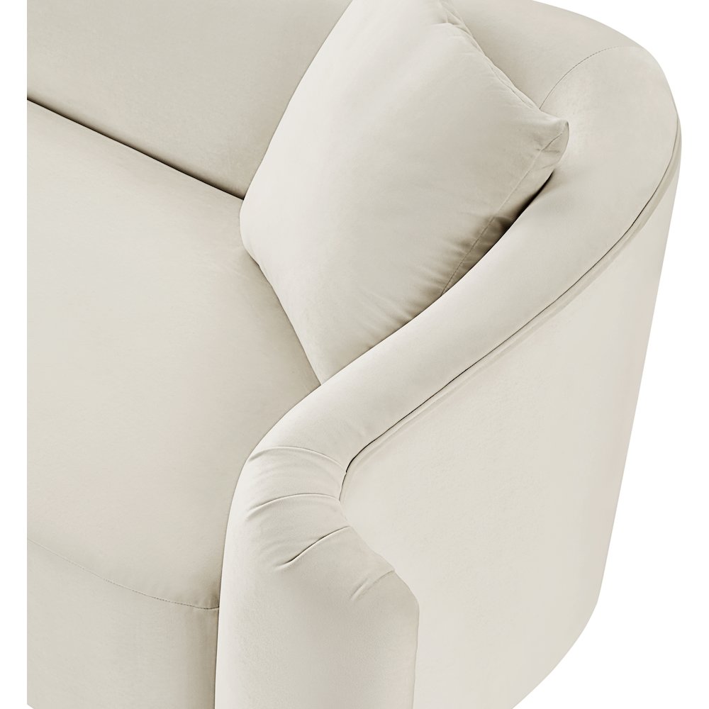 Destin Cream Velvet Chair