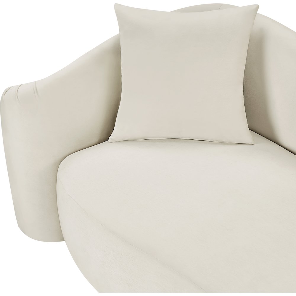 Destin Cream Velvet Chair