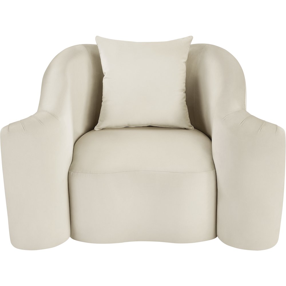 Destin Cream Velvet Chair