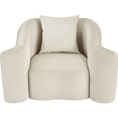 Destin Cream Velvet Chair