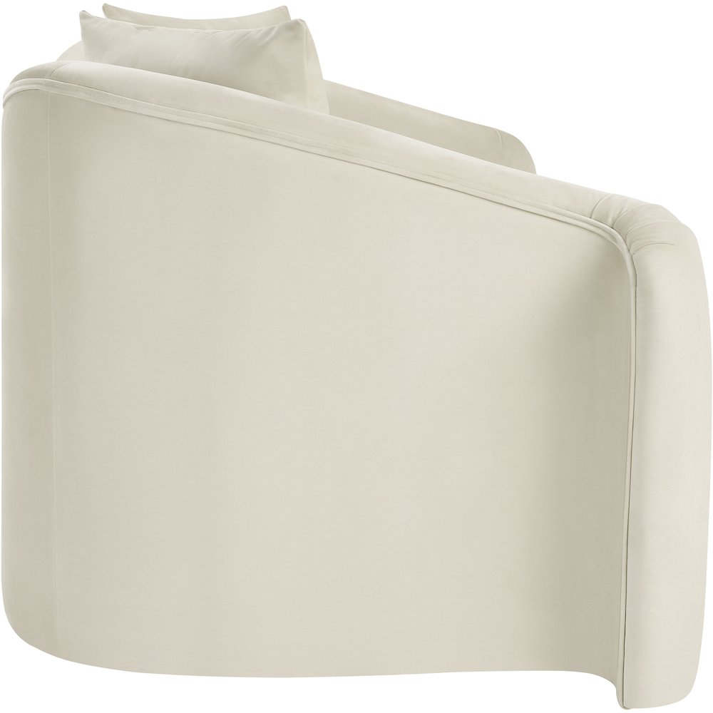 Destin Cream Velvet Loveseat