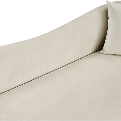 Destin Cream Velvet Loveseat