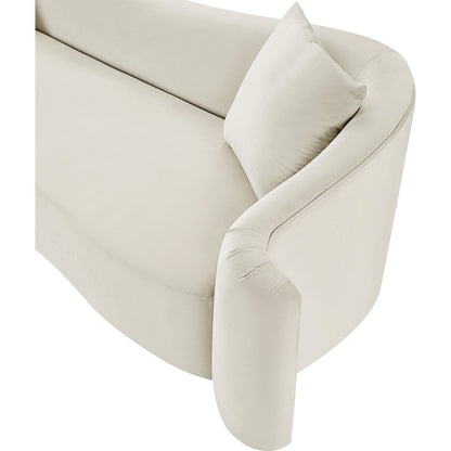 Destin Cream Velvet Sofa