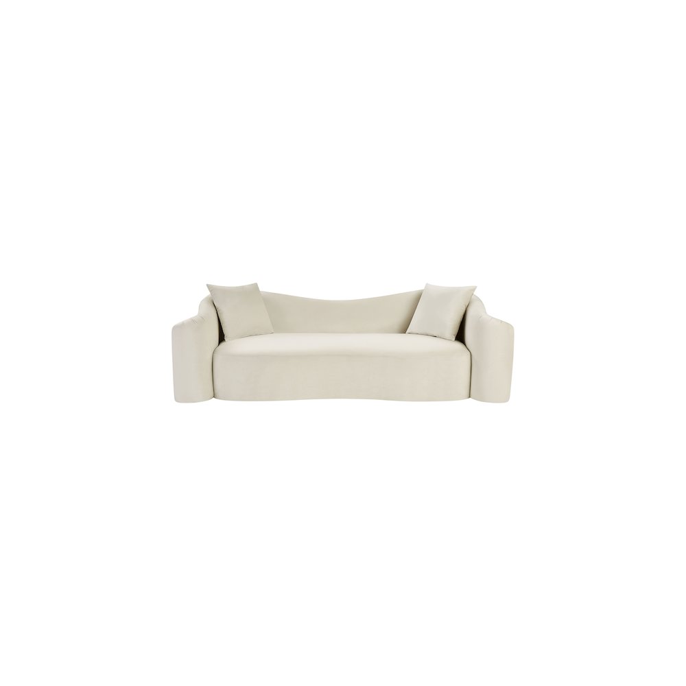 Destin Cream Velvet Sofa