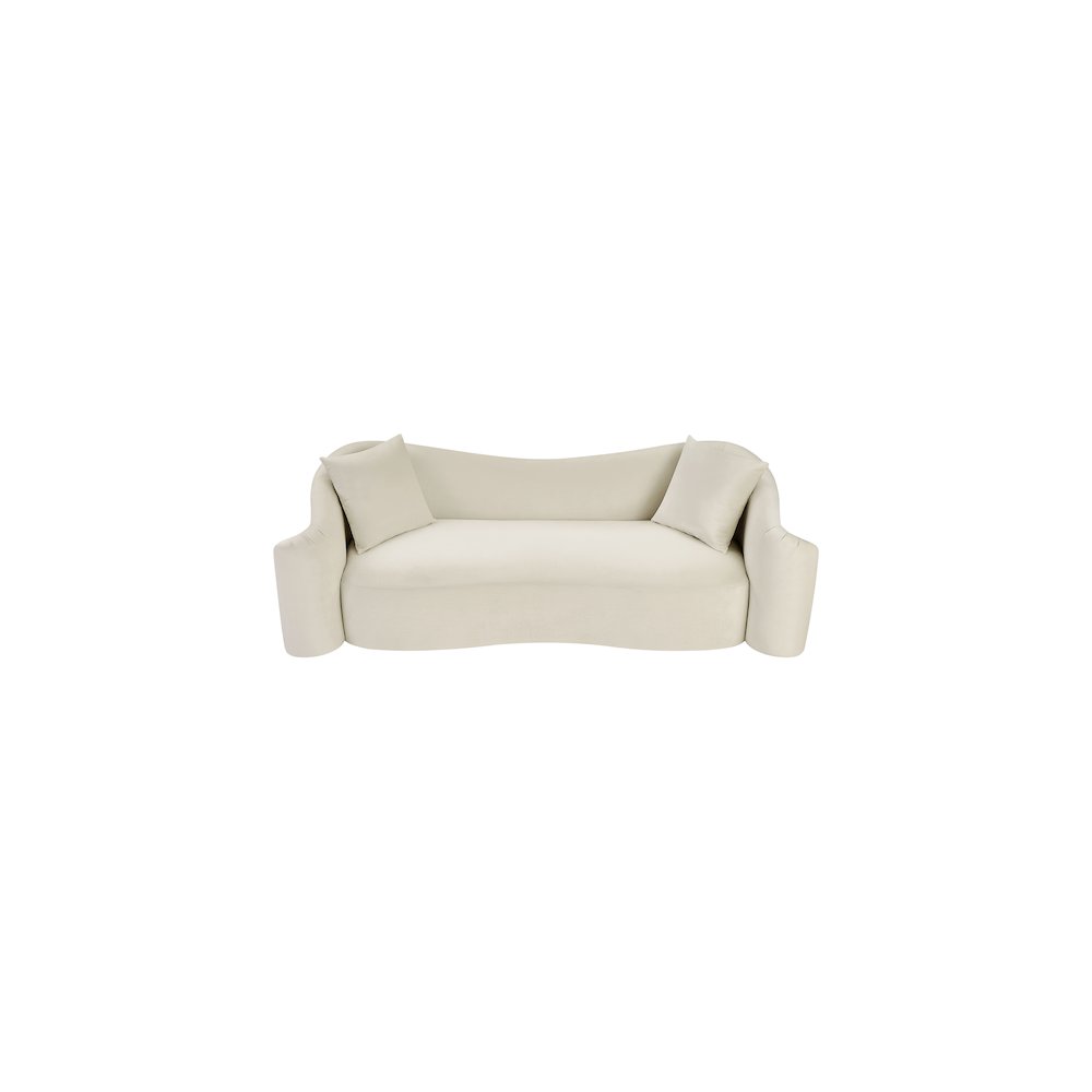 Destin Cream Velvet Sofa