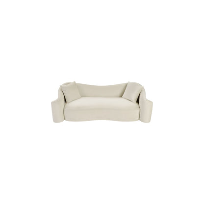 Destin Cream Velvet Sofa