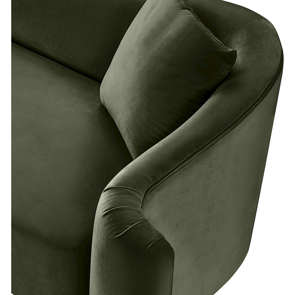Destin Green Velvet Chair