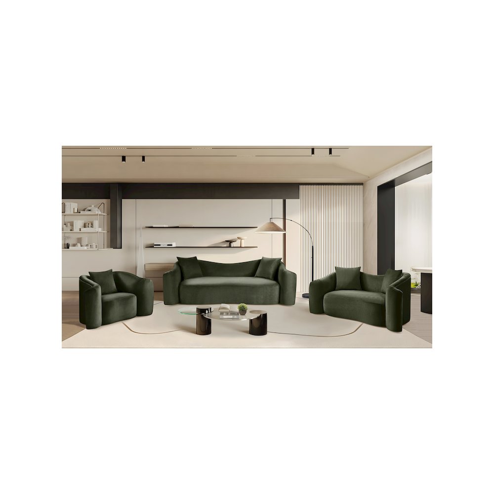 Destin Green Velvet Chair