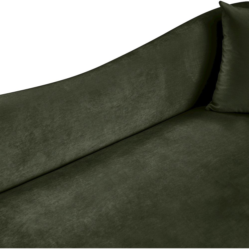 Destin Green Velvet Loveseat