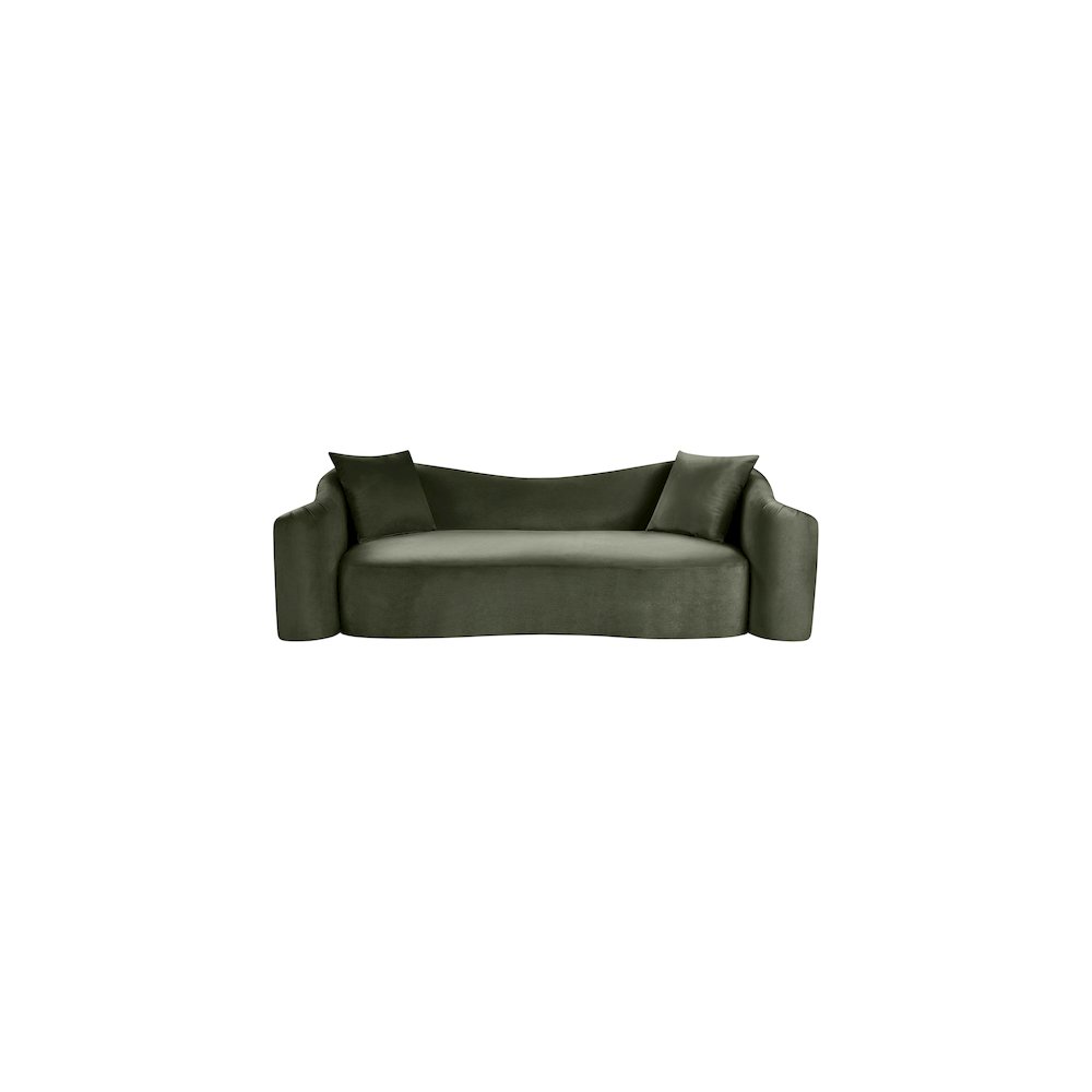Destin Green Velvet Sofa