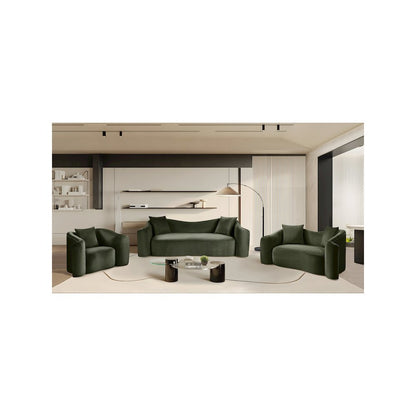 Destin Green Velvet Sofa