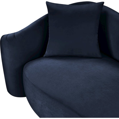 Destin Navy Velvet Loveseat