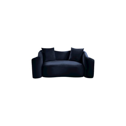 Destin Navy Velvet Loveseat