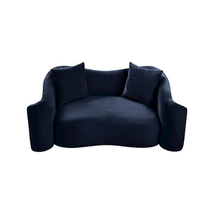 Destin Navy Velvet Loveseat