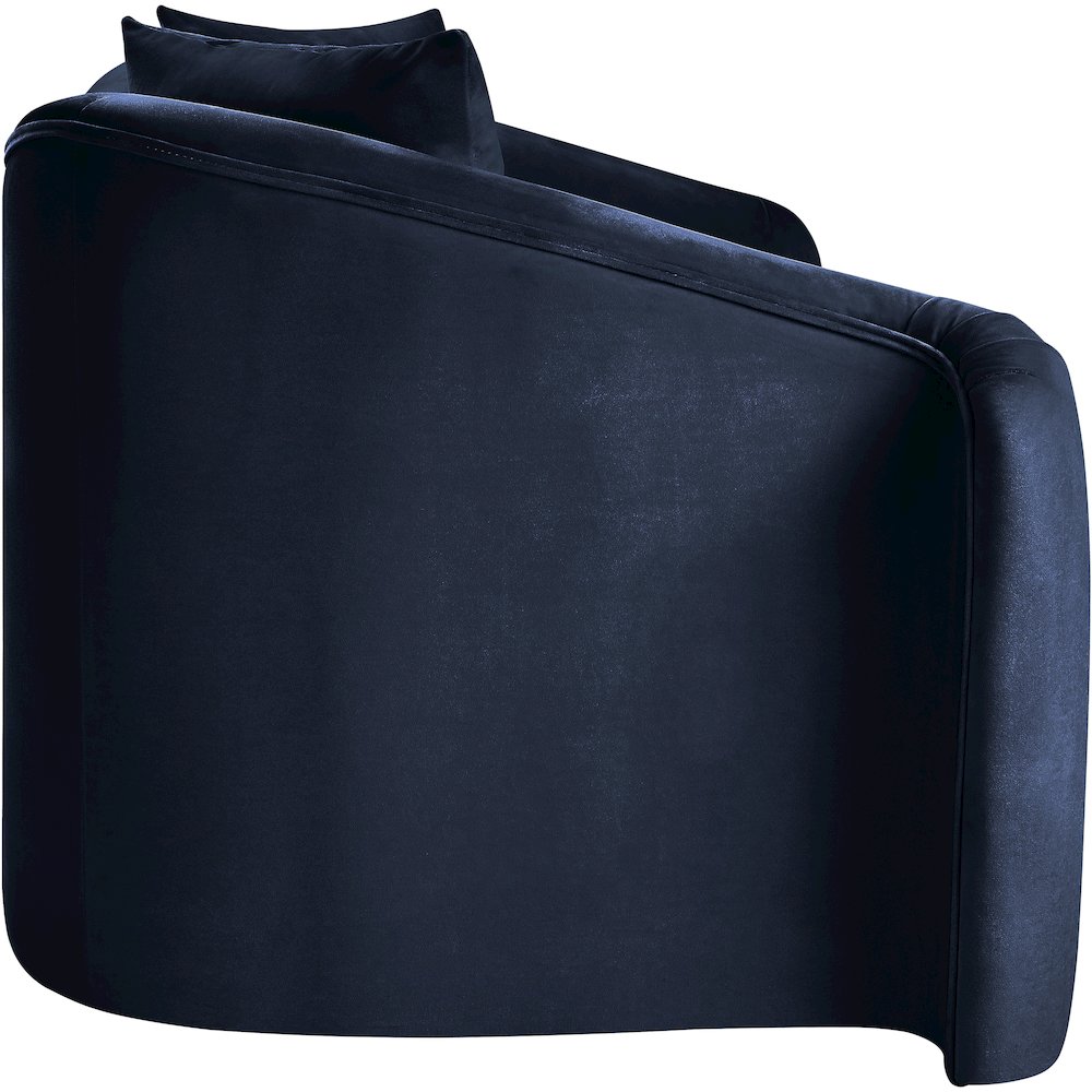 Destin Navy Velvet Loveseat
