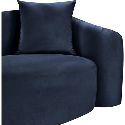 Destin Navy Velvet Loveseat