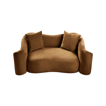 Destin Saddle Velvet Loveseat