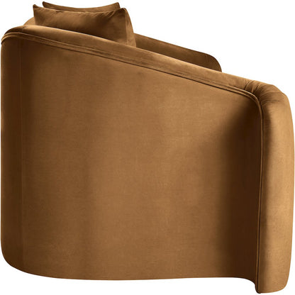 Destin Saddle Velvet Loveseat