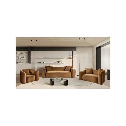 Destin Saddle Velvet Loveseat