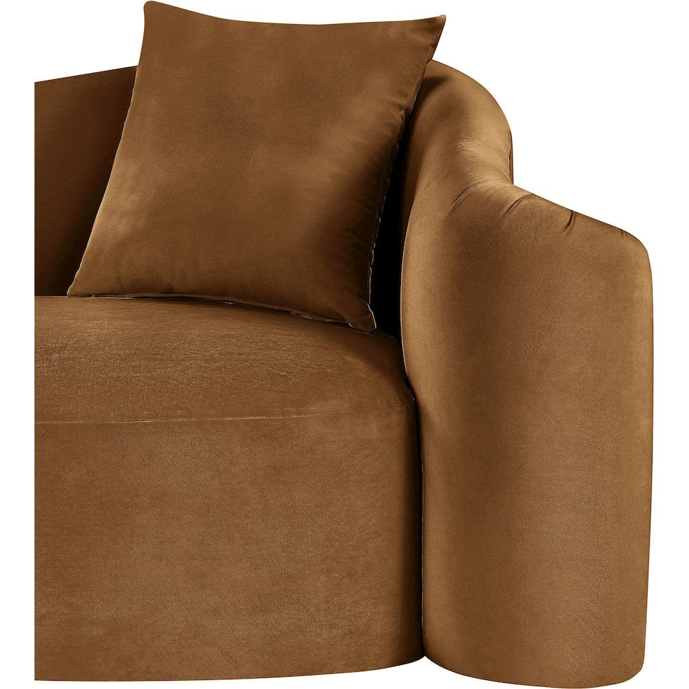 Destin Saddle Velvet Sofa