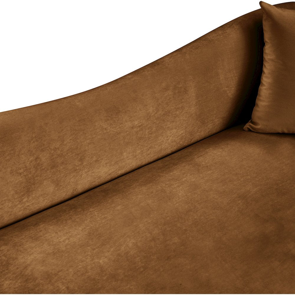 Destin Saddle Velvet Sofa