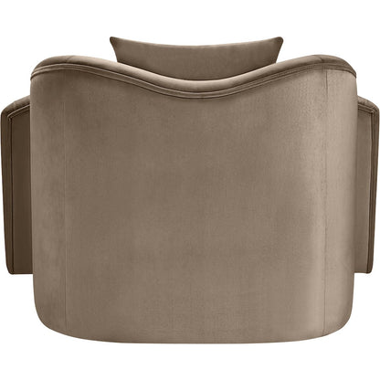 Destin Taupe Velvet Chair