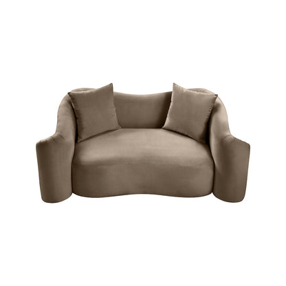 Destin Taupe Velvet Loveseat