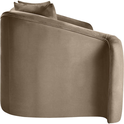 Destin Taupe Velvet Loveseat