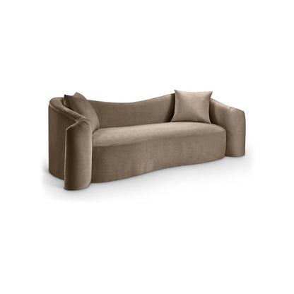 Destin Taupe Velvet Sofa