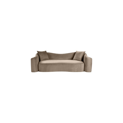 Destin Taupe Velvet Sofa